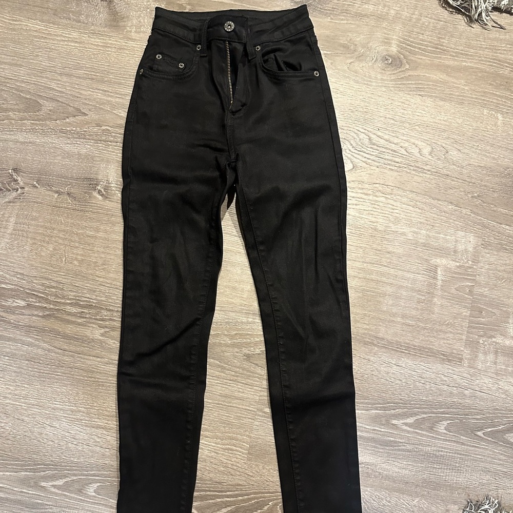 CARMAR Womens BLACK SKINNY JEANS 24